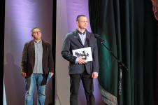 od lewej - Janusz Ostrowski (Jury) i WIktor Werner (finalista)